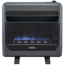 Bluegrass Living Propane Gas Vent Free Blue Flame Gas Space Heater With Blower and Base Feet - 30,000 BTU, T-Stat Control - Model