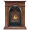 Duluth Forge Dual Fuel Ventless Gas Fireplace With Mantel - 15,000 BTU, T-Stat, Apple Spice Finish - Model# DFS-150T-1AS