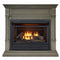 Duluth Forge Dual Fuel Ventless Gas Fireplace With Mantel - 26,000 BTU, Remote Control, Slate Gray Finish - Model# DFS-300R-2GR