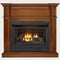Duluth Forge Dual Fuel Ventless Gas Fireplace With Mantel - 26,000 BTU, Remote Control, Apple Spice Finish - Model# DFS-300R-3AS