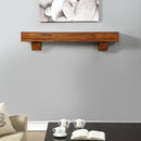 Duluth Forge 60in. Fireplace Shelf Mantel With Corbel Option Included - Brown Finish - Model