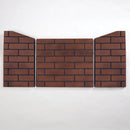 Bluegrass Living Outdoor Fireplace Insert With Concrete Log Set and Sandstone Brick Fiber Liner - Model