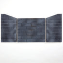 Slate Gray Ceramic Fiber Brick Panel for 450 Series Outdoor Fireplace Insert - Model