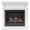 Duluth Forge Dual Fuel Ventless Gas Fireplace With Mantel - 26,000 BTU, T-Stat Control, Antique White Finish - Model