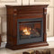 Duluth Forge Dual Fuel Ventless Gas Fireplace With Mantel - 26,000 BTU, Remote Control, Auburn Cherry Finish - Model