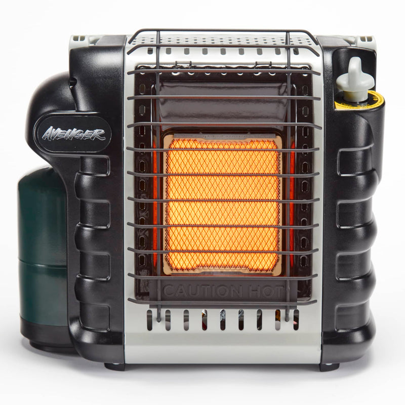 Avenger Portable Infrared Propane Gas Outdoor Heater - 9,000 BTU, Operates on 1 Lb. Propane Tank - Model