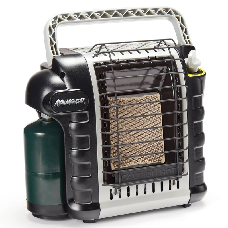 Avenger Portable Infrared Propane Gas Outdoor Heater - 9,000 BTU, Operates on 1 Lb. Propane Tank - Model