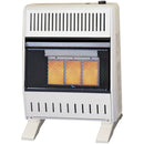 ProCom Heating Natural Gas Ventless Infrared Plaque Heater With Base Feet - 18,000 BTU, Manual Control - Model