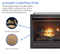 Duluth Forge Dual Fuel Ventless Gas Fireplace Insert - 26,000 BTU, T-Stat Control - Model# FDF300T