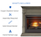 Duluth Forge Dual Fuel Ventless Gas Fireplace With Mantel - 26,000 BTU, Remote Control, Slate Gray Finish - Model