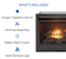 Duluth Forge Dual Fuel Ventless Gas Fireplace Insert - 26,000 BTU, T-Stat Control - Model