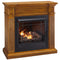 Duluth Forge Dual Fuel Ventless Gas Fireplace With Jefferson Series Mantel - 32,000 BTU, Remote Control, Medium Maple Finish - Model# FDI32R-J-MM