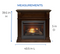 Duluth Forge Dual Fuel Ventless Gas Fireplace With Mantel - 26,000 BTU, T-Stat Control, Walnut Finish - Model