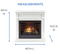 Duluth Forge Dual Fuel Ventless Gas Fireplace With Mantel - 26,000 BTU, T-Stat Control, Antique White Finish - Model