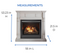 Duluth Forge Full Size Dual Fuel Ventless Gas Fireplace With Mantel - 32,000 BTU, Remote Control, Antique White Finish - Model