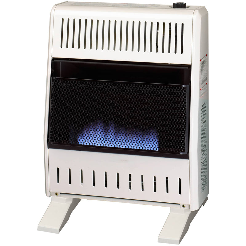 ProCom Heating Natural Gas Ventless Infrared Plaque Heater With Base Feet - 18,000 BTU, Manual Control - Model