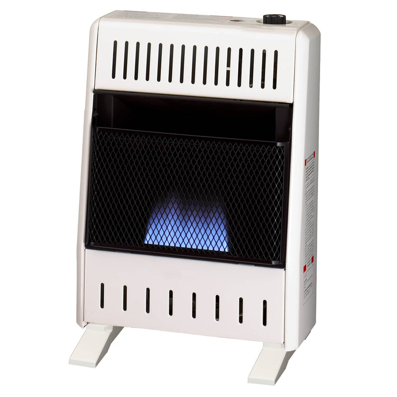 ProCom Heating Liquid Propane Ventless Blue Flame Heater With Base Feet - 10,000 BTU, Manual Control - Model