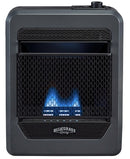 Bluegrass Living Propane Gas Vent Free Blue Flame Gas Space Heater With Base Feet - 10,000 BTU, T-Stat Control - Model