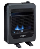 Bluegrass Living Reconditioned Propane Gas Vent Free Blue Flame Gas Space Heater With Base Feet - 10,000 BTU, T-Stat Control - Model