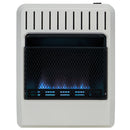 Avenger Dual Fuel Ventless Blue Flame Gas Space Heater With Blower and Base Feet - 20,000 BTU, T-Stat Control - Model