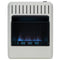 Avenger Dual Fuel Ventless Blue Flame Gas Space Heater With Blower and Base Feet - 20,000 BTU, T-Stat Control - Model