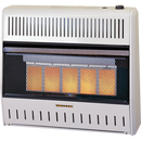 ProCom Ventless Liquid Propane Gas Wall Heater - 5 Plaque, 25,000 BTU, Manual Control - Model