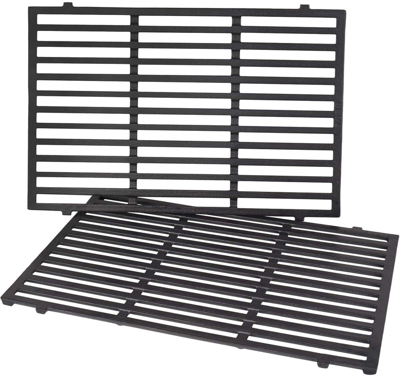 Avenger 7638 17.5 Inch Porcelain Coated Cast Iron Grill Grates Replacement for Weber Spirit 300 Series Spirit E310 Spirit 310, for Weber Genesis Silver & Gold Series - Set of 2