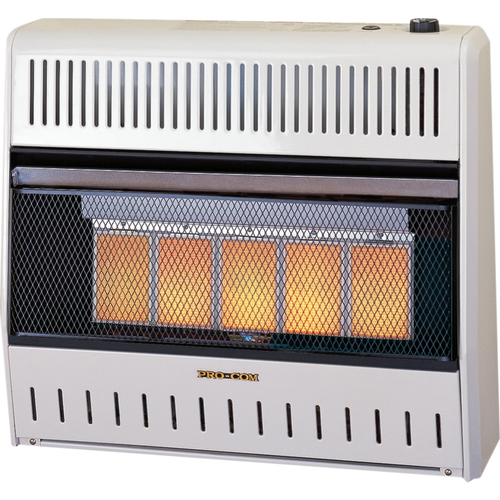 ProCom Reconditioned Liquid Propane Ventless Plaque Heater - 25,000 BTU, Manual Control - Model