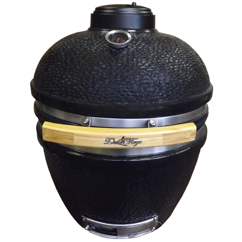Duluth Forge 18 Inch Ceramic Charcoal Kamado Grill With Table - Brown Spice - Model