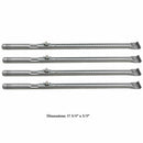 Avenger CBRK-1 Universal BBQ Burner Repair Kit Includes Stainless Heat Plate Tent Shields, Grill Burners and Adjustable Crossover Tubes - Replacement for Char-Broil Performance 475 4 Burner 463673517, 463673017, 463376018P2, 463376117 Gas Grills