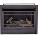 Duluth Forge Reconditioned Dual Fuel Ventless Gas Fireplace Insert - 26,000 BTU, Inside With Brown Color Firebox, Remote Control - Model