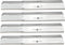 Avenger 84004SS Universal Fit Adjustable Stainless Steel Heat Plate, Extends 11.75 Inch L to 21 Inch L Heat Shield, Flavorizer Bar, Replacement for Brinkmann Grills - Set of 5