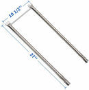Avenger 7507 Stainless Steel Burner Tube Set 27 Inch Replacement for Weber Spirit 200 Spirit 210 Stainless Steel Burners Parts for Weber Spirit E 210, E 200, Spirit S 210, S 200, Spirit 500 (with Side-Mounted Control) - Set of 1