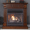 Duluth Forge Dual Fuel Ventless Gas Fireplace With Mantel - 32,000 BTU, T-Stat. Control, Auburn Cherry Finish - Model