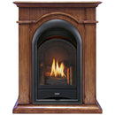 ProCom Dual Fuel Ventless Gas Fireplace System - 10,000 BTU, T-Stat Control, Apple Spice Finish - Model