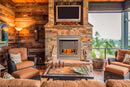 Bluegrass Living Vent-Free Stainless Outdoor Gas Fireplace Insert With Crystal Fire Glass Media - 24,000 BTU - Model