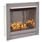 Duluth Forge Ventless Stainless Outdoor Gas Fireplace Insert With Reflective Copper Glass Media - 24,000 BTU, Manual Control - Model# DF450SS-G-RCO
