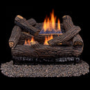 Duluth Forge Reconditioned Ventless Dual Fuel Gas Log Set - 18 in. Stacked Red Oak 30,000 BTU, Remote Control - DLS-18R-2-R