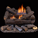 Duluth Forge Reconditioned Ventless Dual Fuel Log Set - 18 in. Stacked Red Oak - T-Stat Control