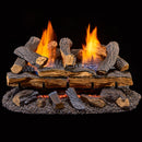 Duluth Forge Reconditioned Ventless Dual Fuel Gas Log Set - 24 in. Berkshire Split Oak - Remote Control - DLS-24R-1-R