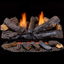 Duluth Reconditioned Forge Ventless Dual Fuel Gas Log Set - 30 in. Berkshire Stacked Oak - Remote Control - DLS-30R-2-R