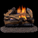 Duluth Reconditioned Forge Ventless Propane Gas Log Set - 18 in. Split Red Oak - Manual Control - DLS-L18M-1-R