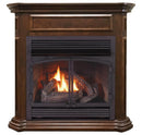 ProCom Dual Fuel Vent Free Gas Fireplace System - 32,000 BTU, T-Stat Control, Nutmeg Finish - Model
