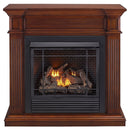 Duluth Forge Dual Fuel Ventless Gas Fireplace With Jefferson Series Mantel - 32,000 BTU, Remote Control, Heritage Cherry Finish - Model