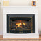 ProCom Heating Vent-Free Liquid Propane Gas Fireplace With Mantel - 28,000 BTU, T-Stat, White Finish - Model
