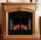 ProCom Full Size Deluxe Electric Fireplace With Remote Control - Oak Finish, Model# SFE32RE1-O