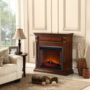 Duluth Forge Full Size Electric Fireplace - Remote Control, Auburn Cherry Finish - Model