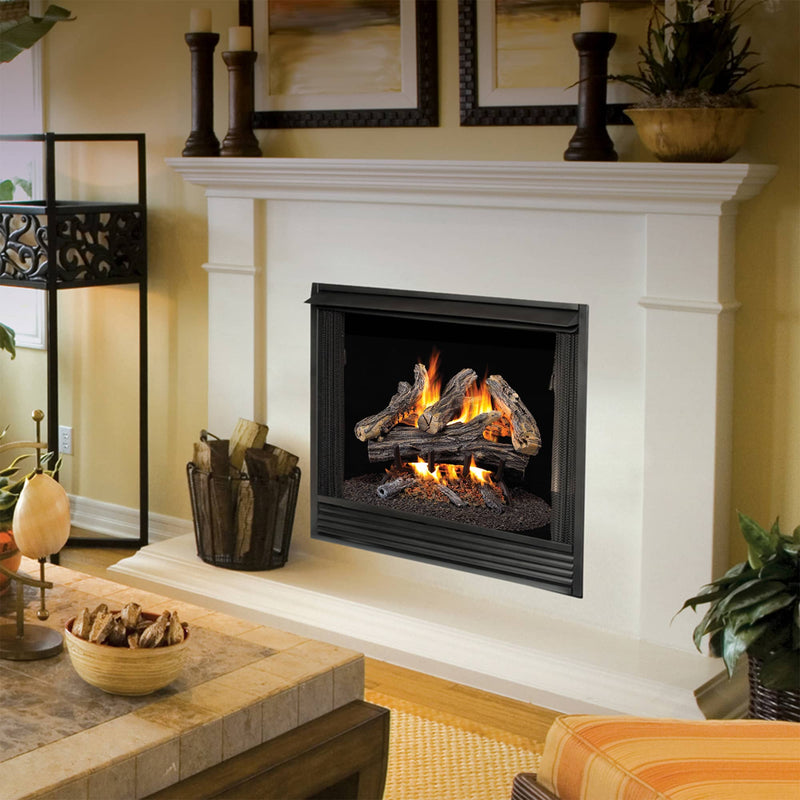 ProCom Vented Natural Gas Fireplace Log Set - Size_18 in., 35,000 BTU, Match Light - Model