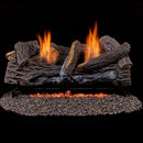 Duluth Forge Ventless Dual Fuel Gas Log Set - 24 in. Berkshire Stacked Oak, 33,000 BTU, Remote Control - Model