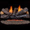 Duluth Forge Ventless Dual Fuel Gas Log Set - 30 in. Berkshire Stacked Oak, 33,000 BTU, Remote Control - Model